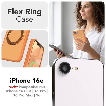 iPhone 16e Bumper Hülle mit drehbarem Ring und MagSafe Funktion 