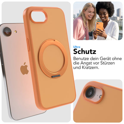 iPhone 16e Bumper Hülle mit drehbarem Ring und MagSafe Funktion 