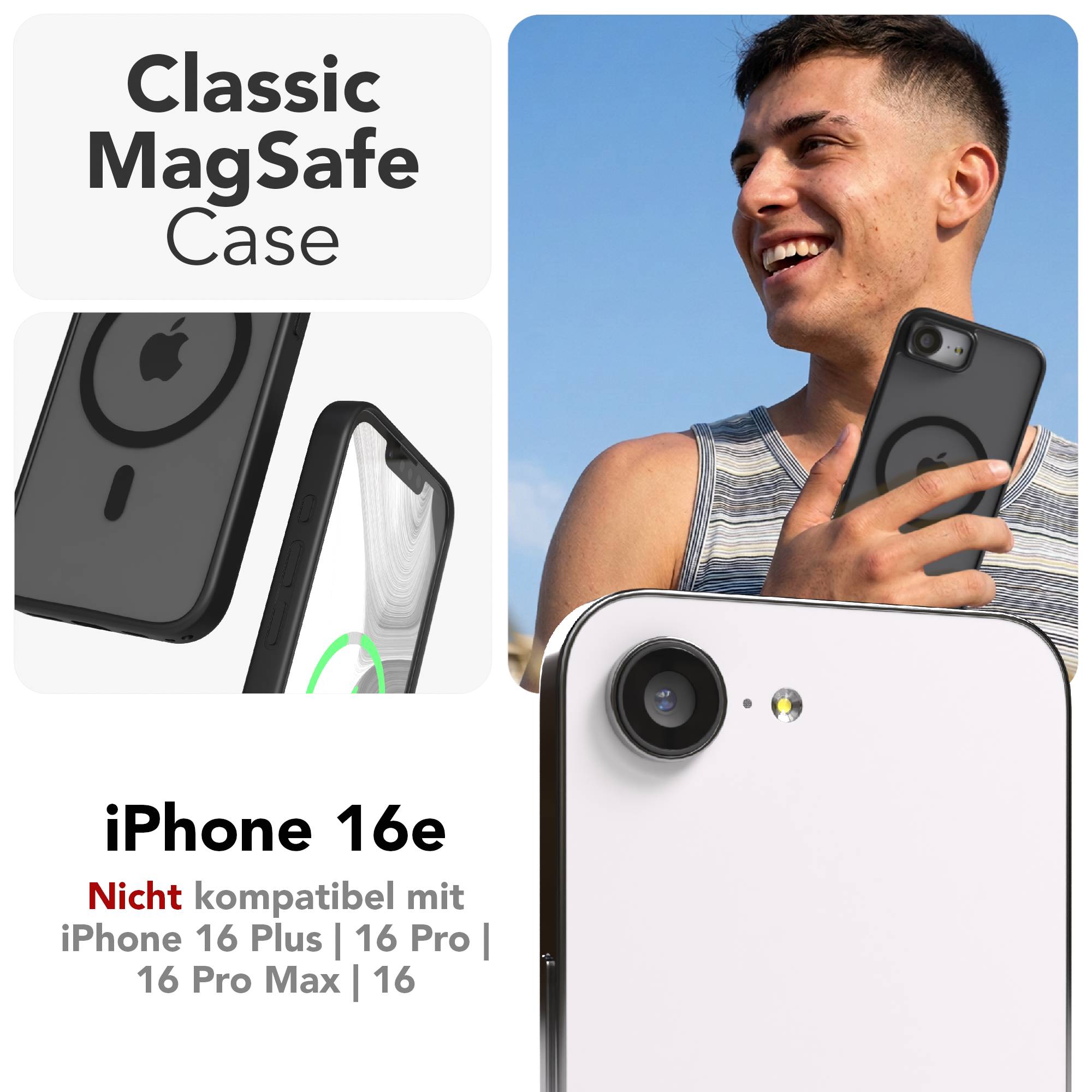 iPhone 16e Bumper Hülle MagSafe EAZY CASE Outdoor Schutzhülle 
