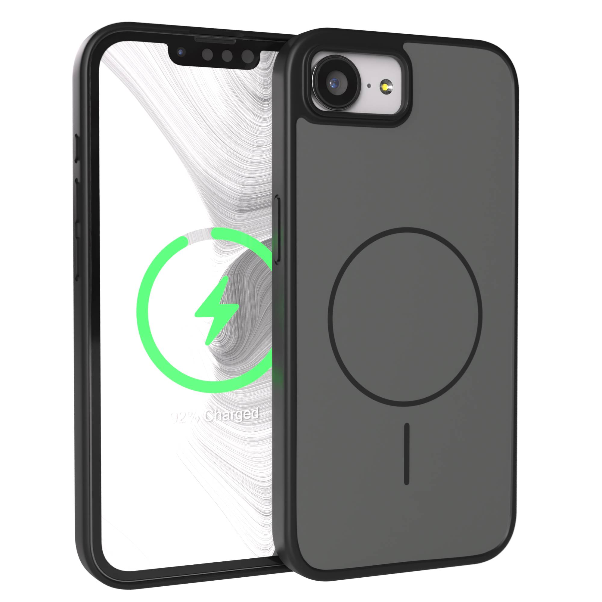 Apple iPhone 16e Bumper Hülle mit MagSafe Magnetring von EAZY CASE #farbe_schwarz
