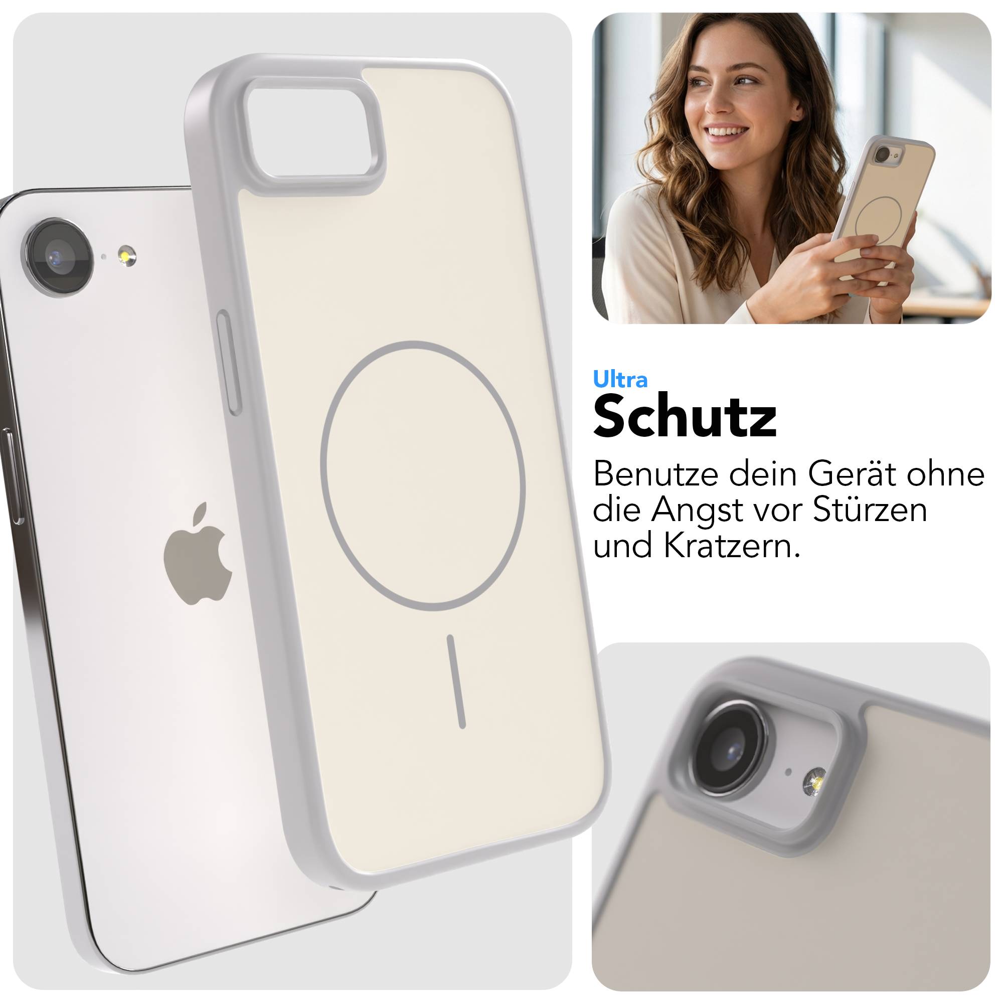 Apple iPhone 16e Bumper Hülle mit MagSafe Magnetring von EAZY CASE 