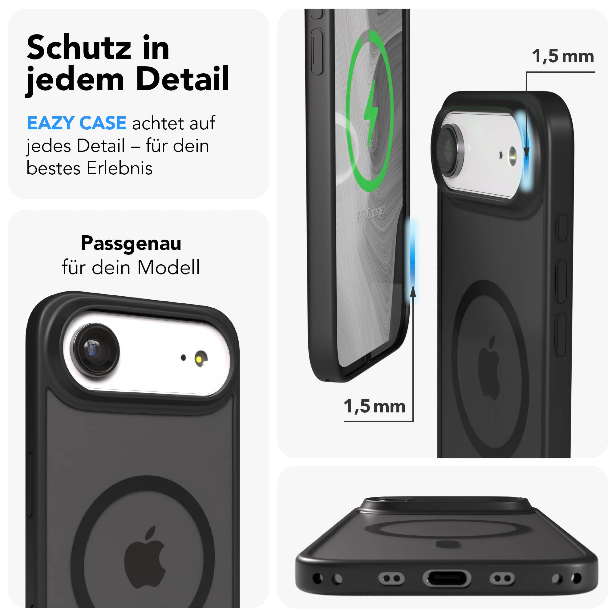 Apple iPhone Air Bumper Hülle mit MagSafe Magnetring EAZY CASE 