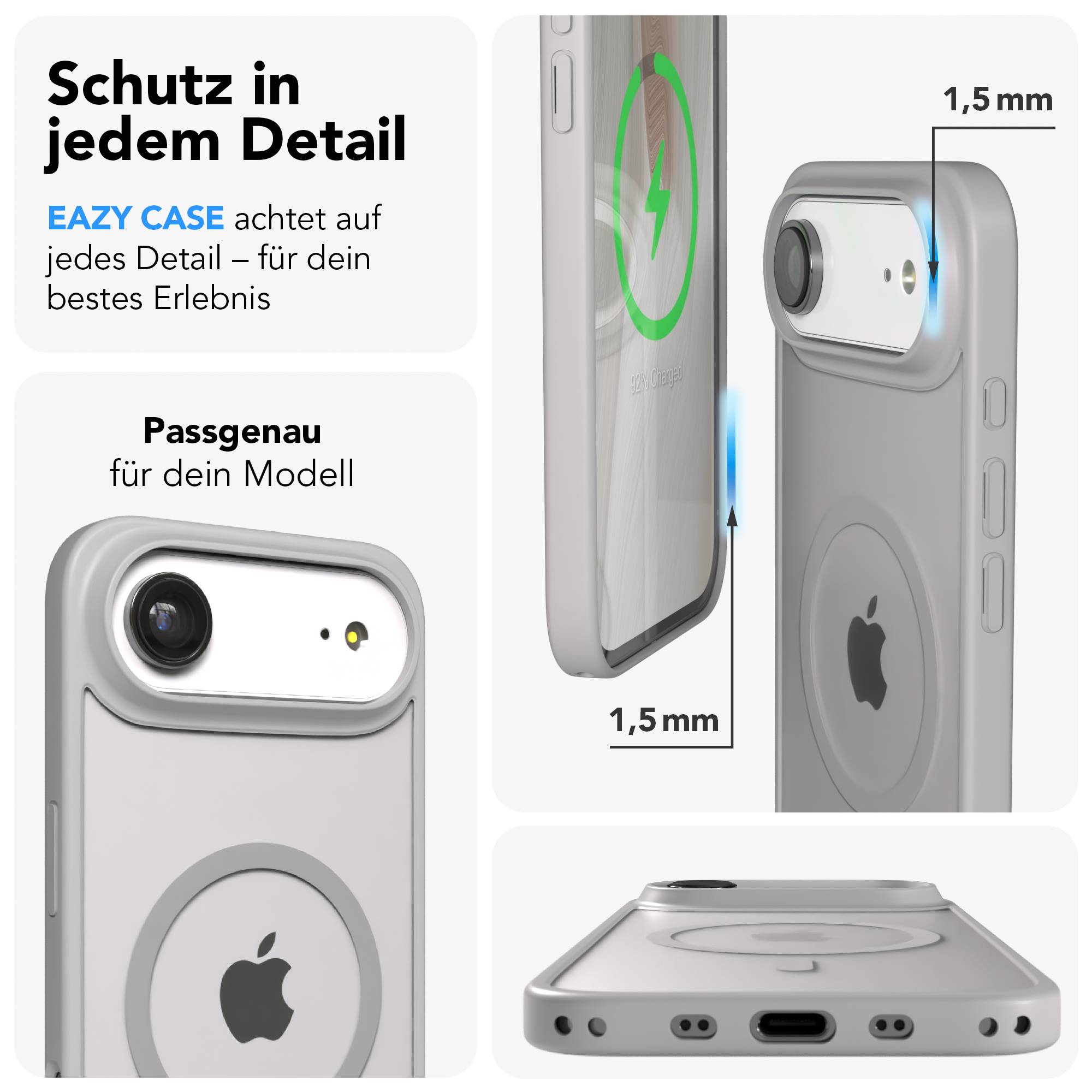Apple iPhone Air Bumper Hülle mit MagSafe Magnetring EAZY CASE 