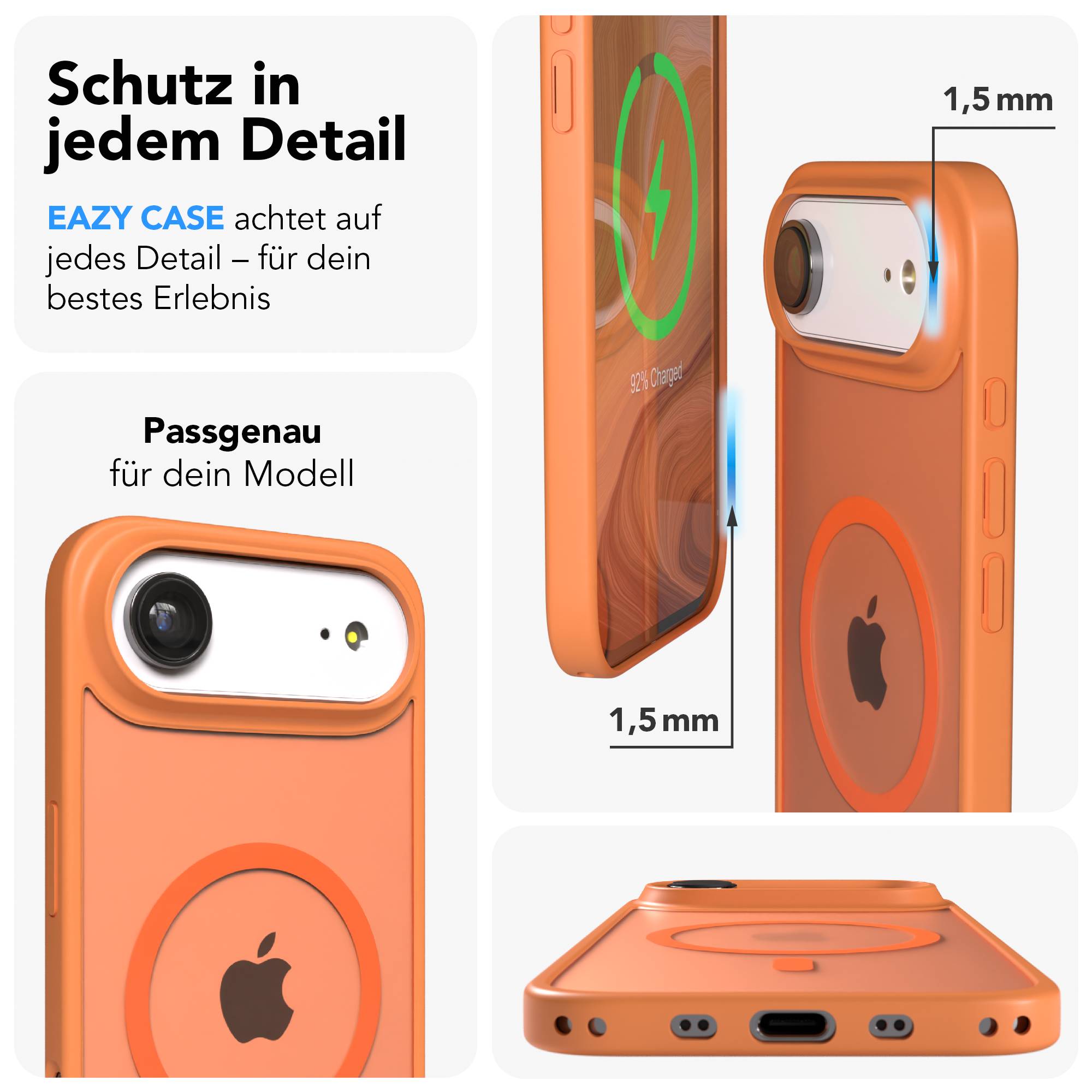 Apple iPhone Air Bumper Hülle mit MagSafe Magnetring EAZY CASE 