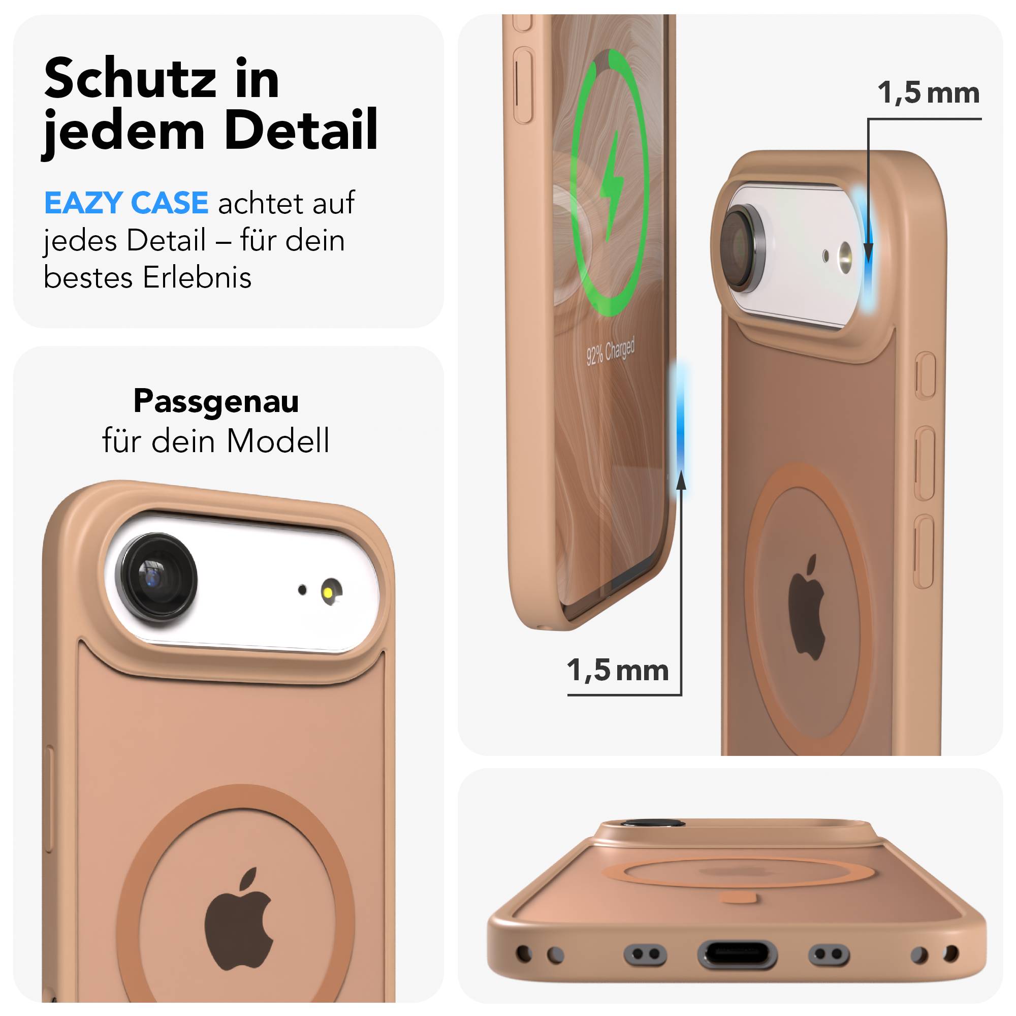 Apple iPhone Air Bumper Hülle mit MagSafe Magnetring EAZY CASE 