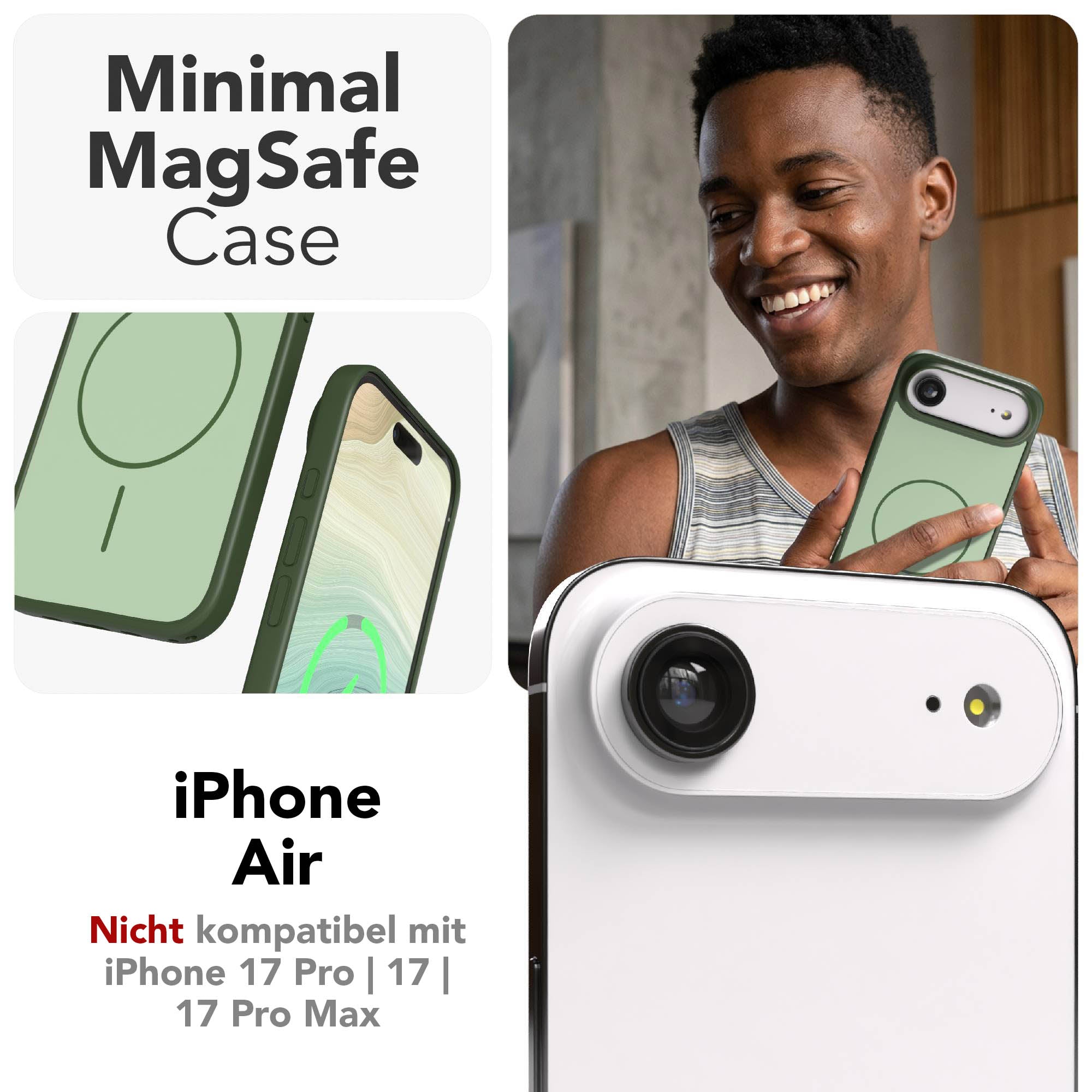 iPhone Air Bumper Hülle mit MagSafe Outdoor Case von EAZY CASE 