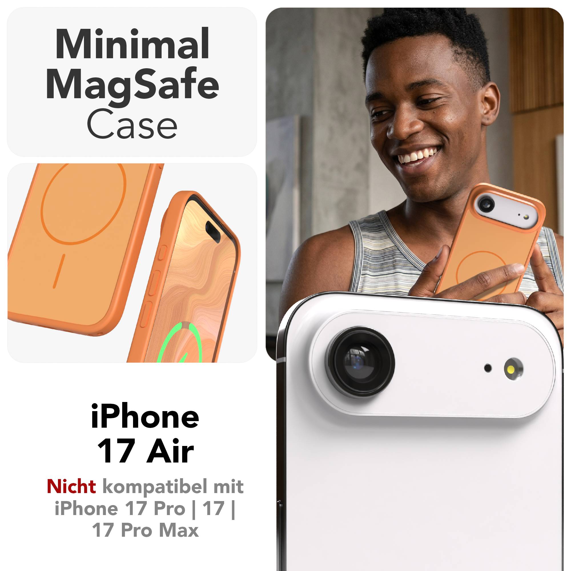 iPhone Air Bumper Hülle mit MagSafe Outdoor Case von EAZY CASE 