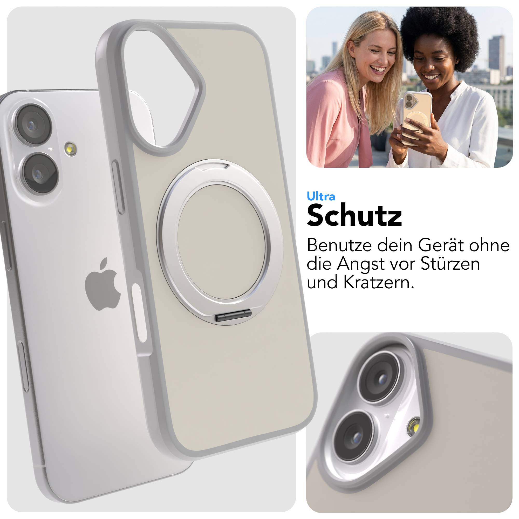 iPhone 17 Outdoor Hülle + drehbarer Ring mit MagSafe