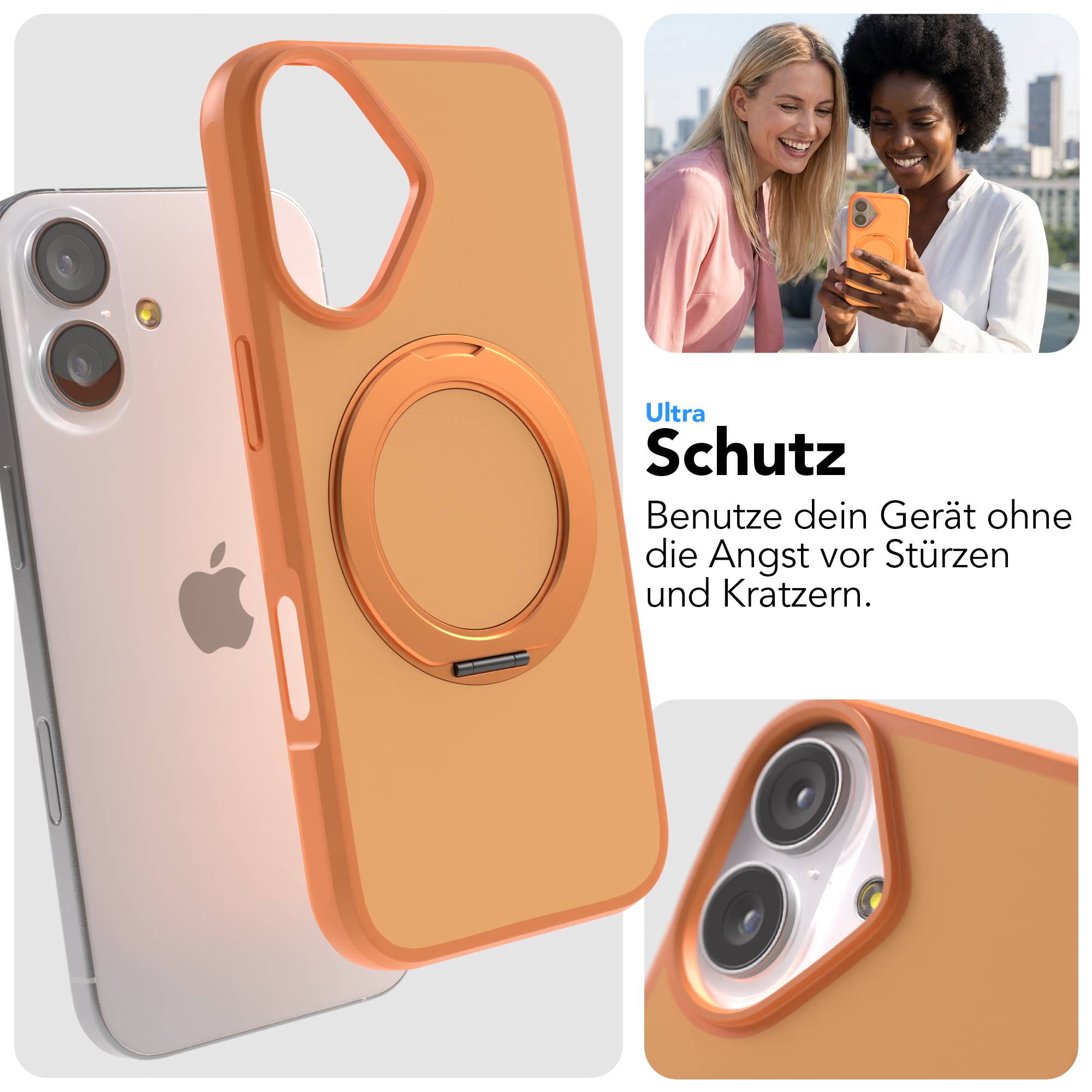 iPhone 17 Outdoor Hülle + drehbarer Ring mit MagSafe