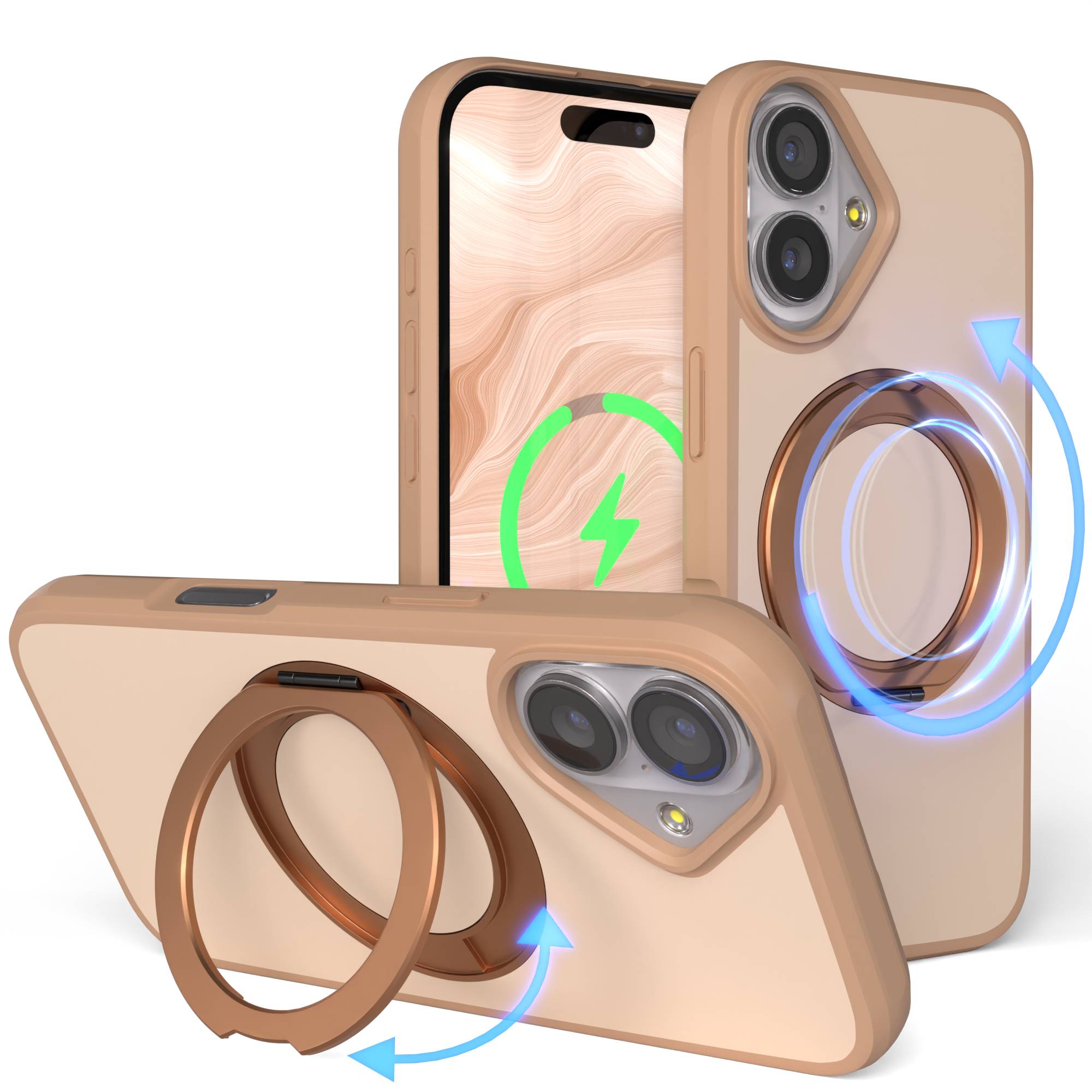 iPhone 17 Outdoor Hülle + drehbarer Ring mit MagSafe