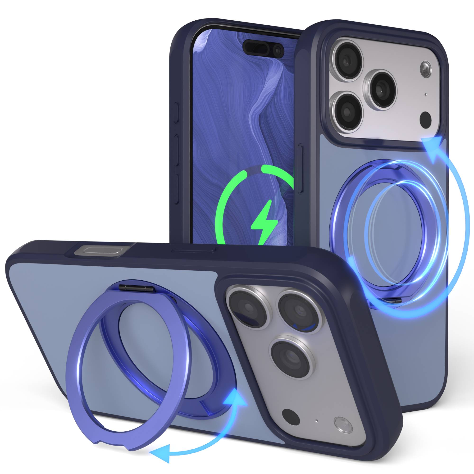 iPhone 17 Pro Outdoor Hülle + drehbarer Ring mit MagSafe