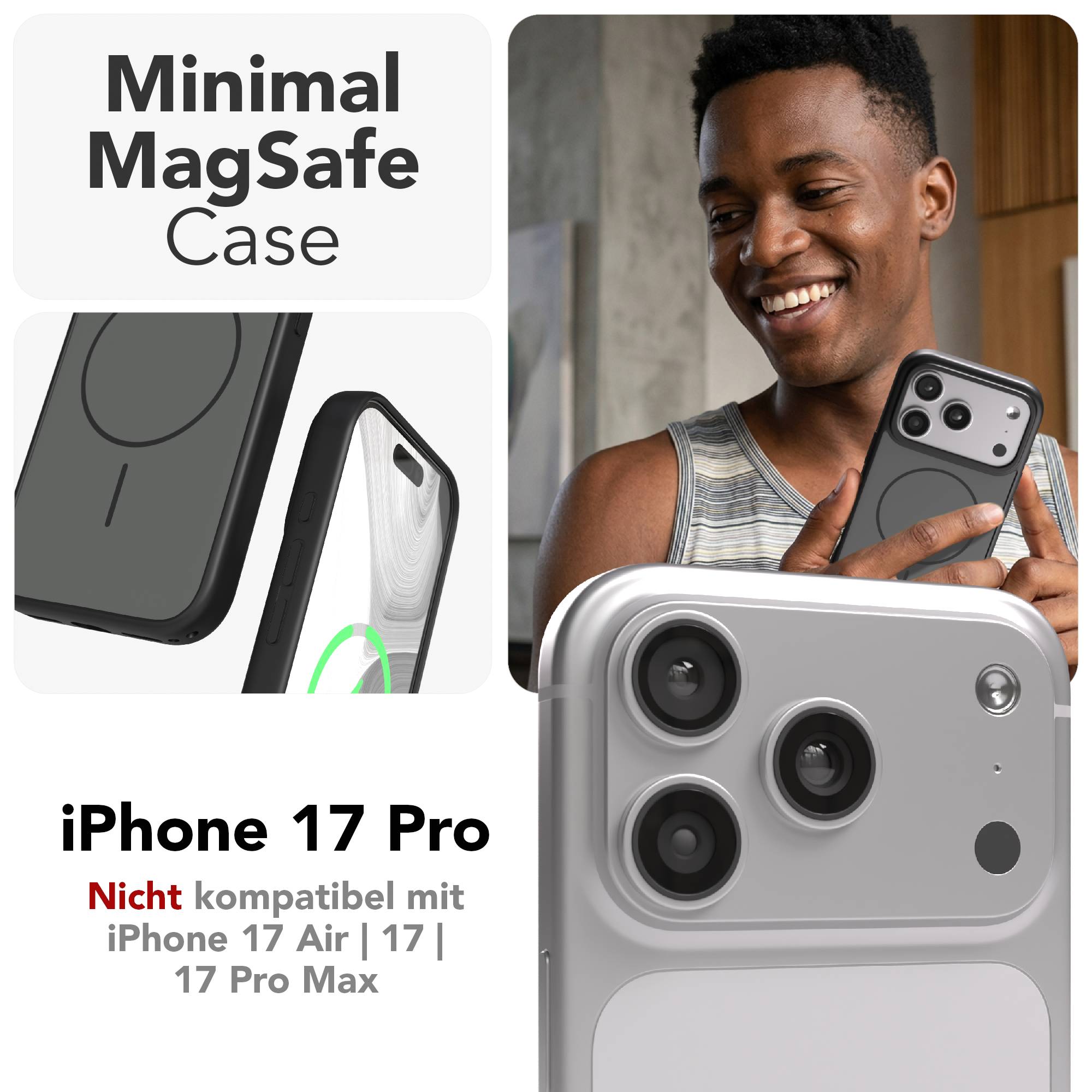 iPhone 17 Pro Outdoor Hülle mit minimal MagSafe