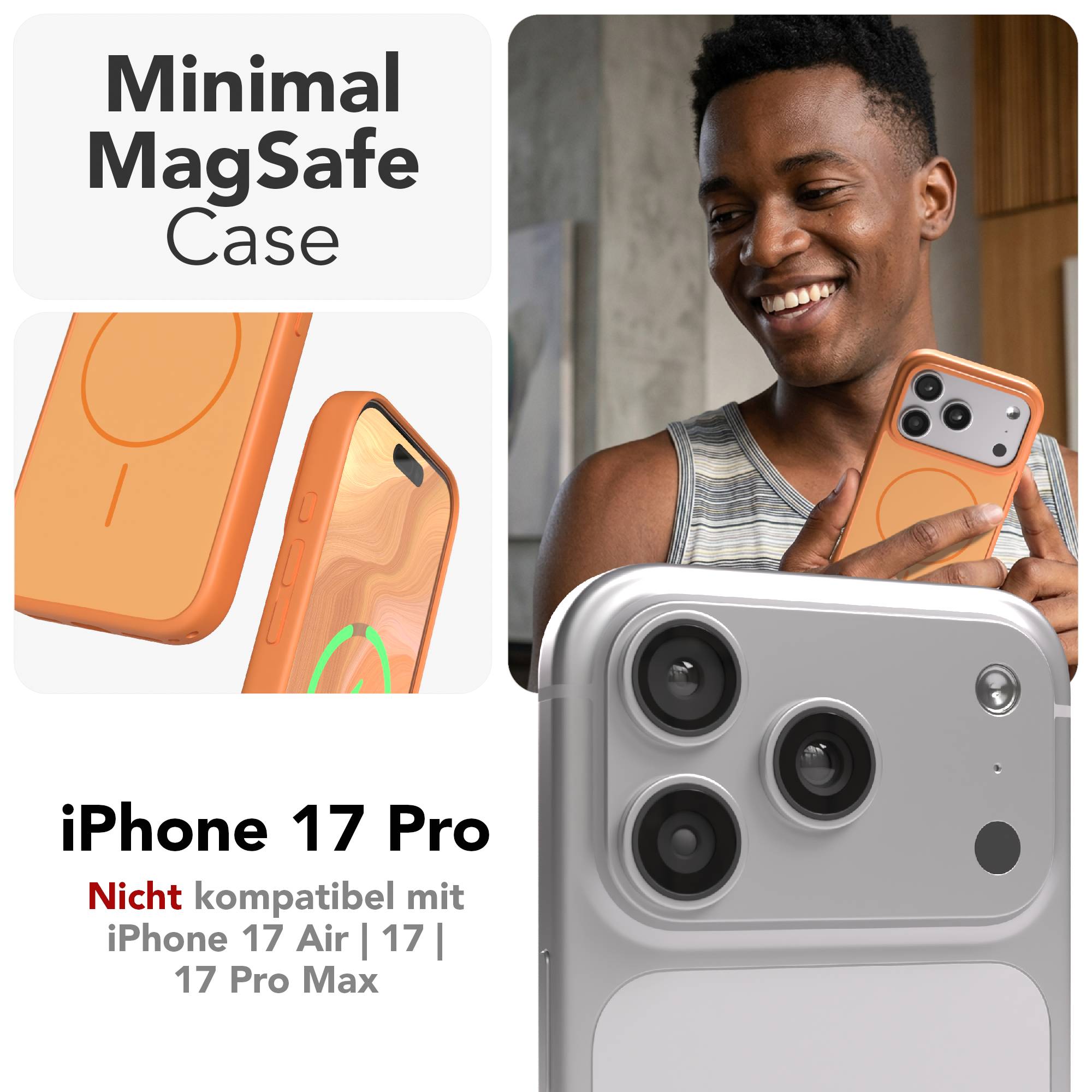 iPhone 17 Pro Outdoor Hülle mit minimal MagSafe