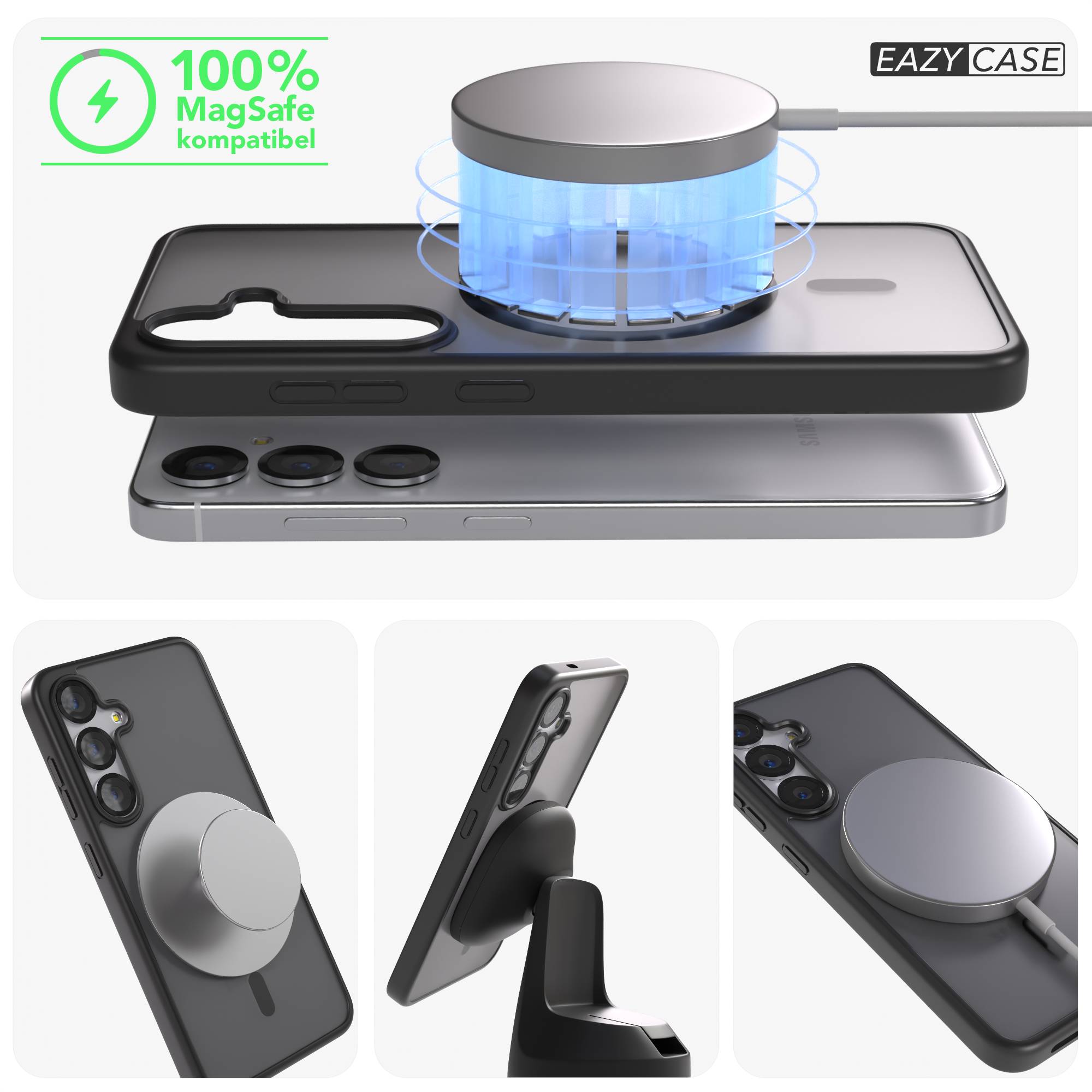 Samsung Galaxy S25 Bumper Hülle mit MagSafe Magnetring EAZY CASE 