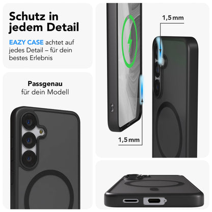 Samsung Galaxy S25 Bumper Hülle mit MagSafe Magnetring EAZY CASE 