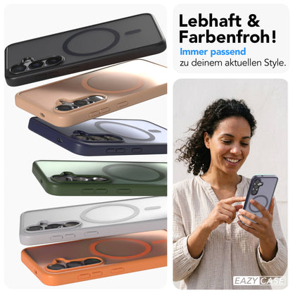 Samsung Galaxy S25 Bumper Hülle mit MagSafe Magnetring EAZY CASE 