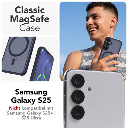 Samsung Galaxy S25 Bumper Hülle mit MagSafe Magnetring EAZY CASE 