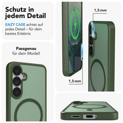 Samsung Galaxy S25 Bumper Hülle mit MagSafe Magnetring EAZY CASE 