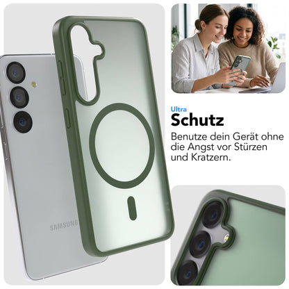 Samsung Galaxy S25 Bumper Hülle mit MagSafe Magnetring EAZY CASE 