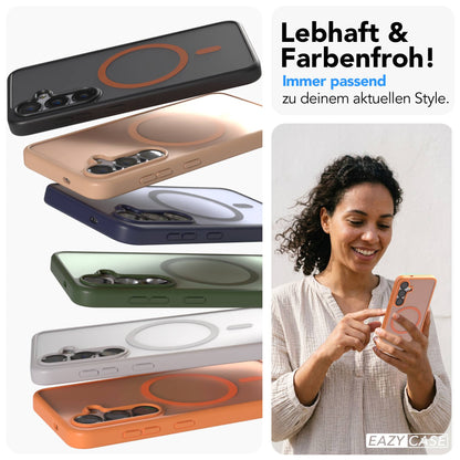 Samsung Galaxy S25 Bumper Hülle mit MagSafe Magnetring EAZY CASE 