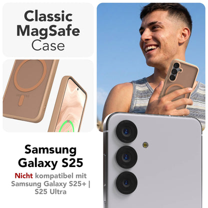 Samsung Galaxy S25 Bumper Hülle mit MagSafe Magnetring EAZY CASE 