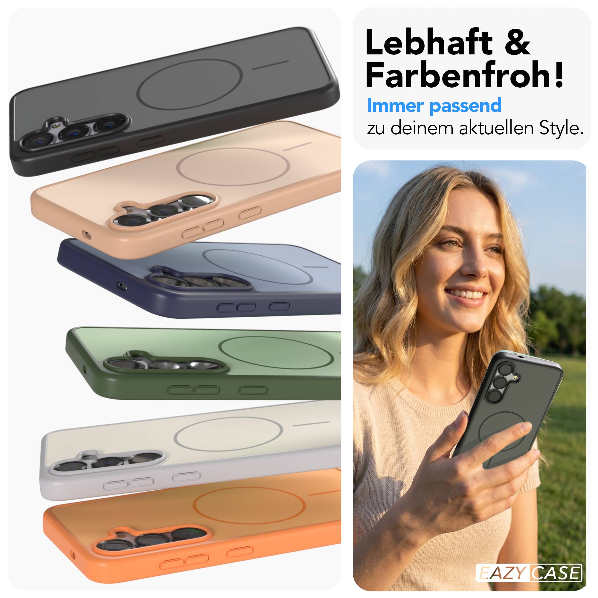 Samsung Galaxy S25 Bumper Hülle mit MagSafe Magnetring 