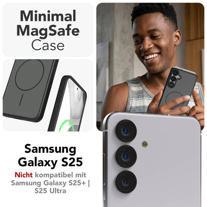 Samsung Galaxy S25 Bumper Hülle mit MagSafe Magnetring 