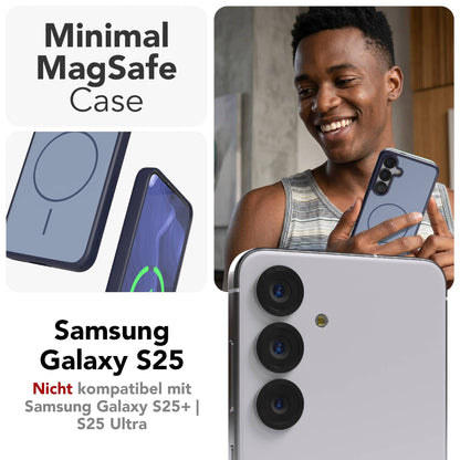 Samsung Galaxy S25 Bumper Hülle mit MagSafe Magnetring 