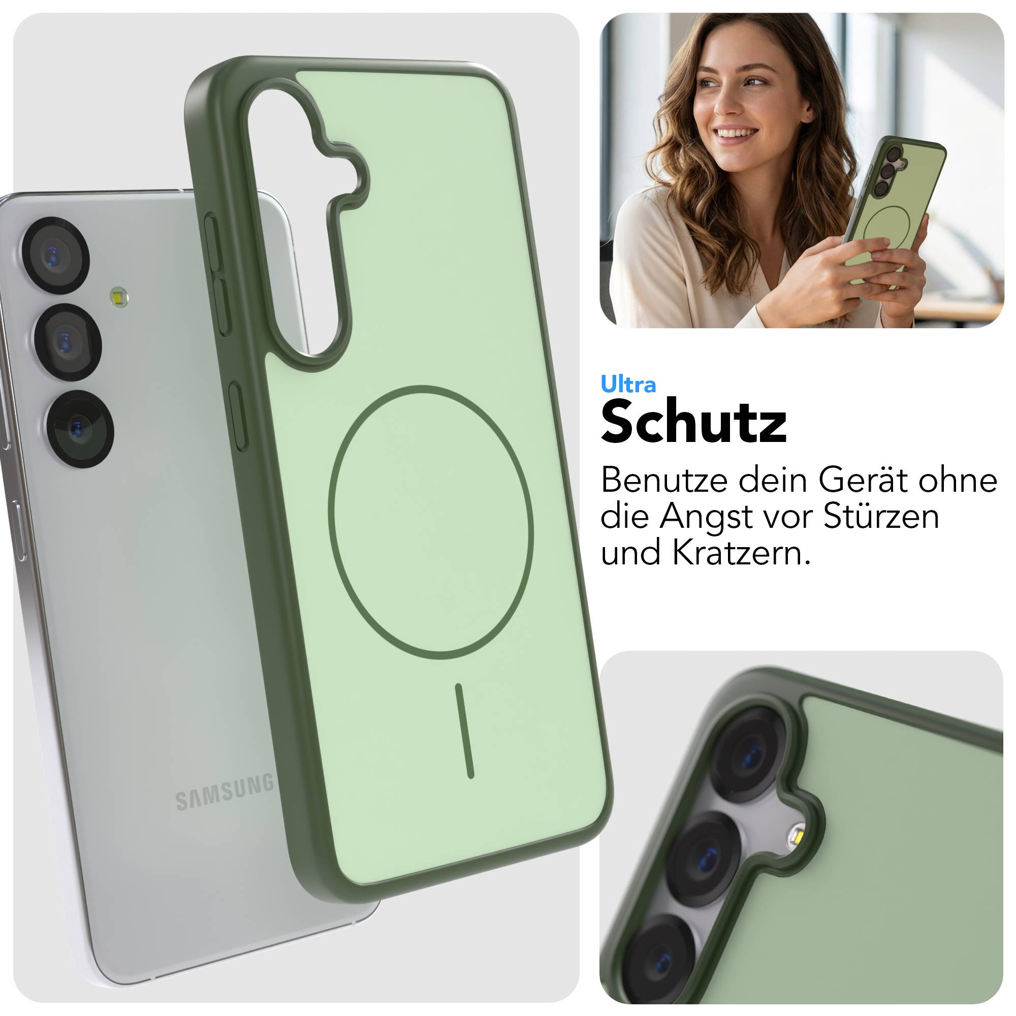 Samsung Galaxy S25 Bumper Hülle mit MagSafe Magnetring 
