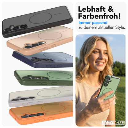 Samsung Galaxy S25 Bumper Hülle mit MagSafe Magnetring 