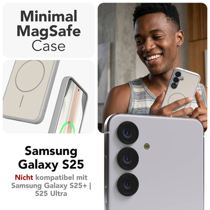 Samsung Galaxy S25 Bumper Hülle mit MagSafe Magnetring 