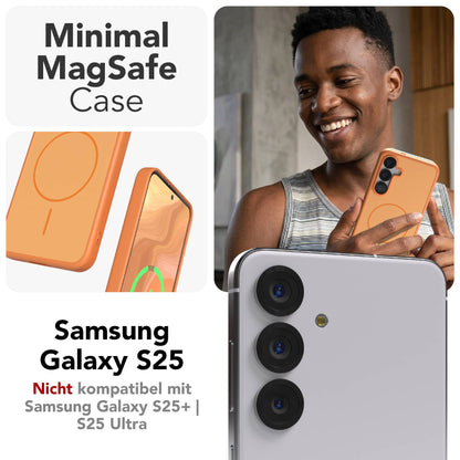 Samsung Galaxy S25 Bumper Hülle mit MagSafe Magnetring 