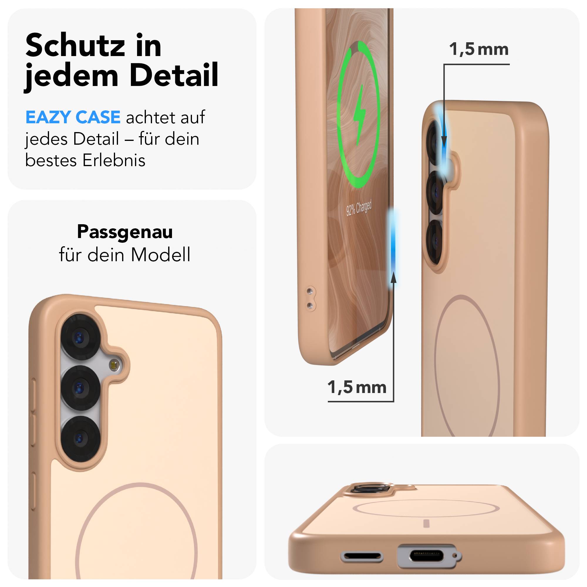 Samsung Galaxy S25 Bumper Hülle mit MagSafe Magnetring 