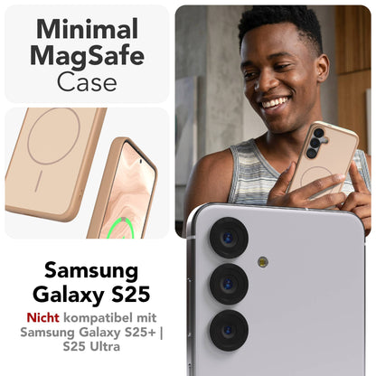 Samsung Galaxy S25 Bumper Hülle mit MagSafe Magnetring 