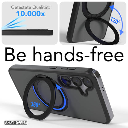Samsung Galaxy S25 Bumper Hülle mit drehbarem Ring und MagSafe Funktion 