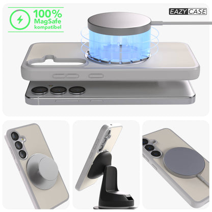 Samsung Galaxy S25 Bumper Hülle mit drehbarem Ring und MagSafe Funktion 