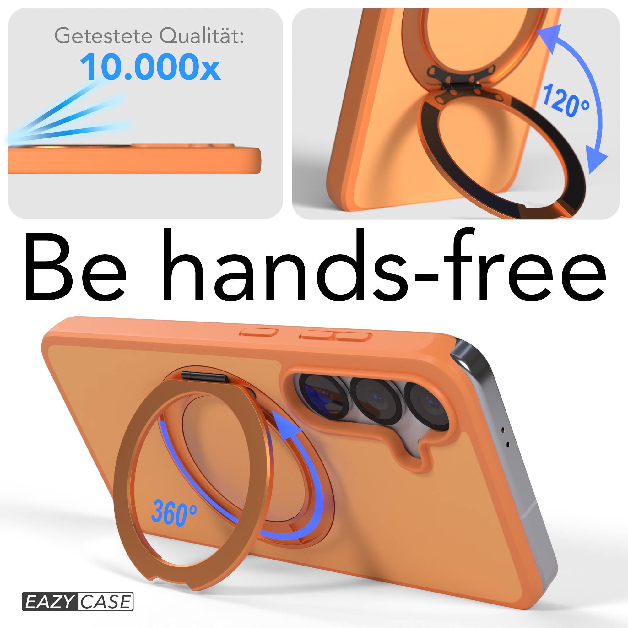 Samsung Galaxy S25 Bumper Hülle mit drehbarem Ring und MagSafe Funktion 
