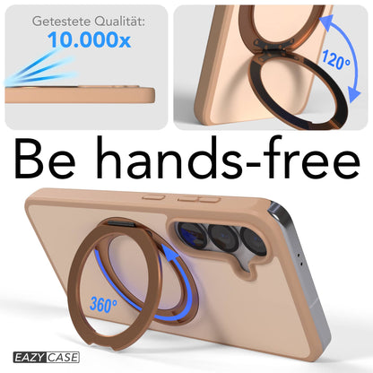 Samsung Galaxy S25 Bumper Hülle mit drehbarem Ring und MagSafe Funktion 