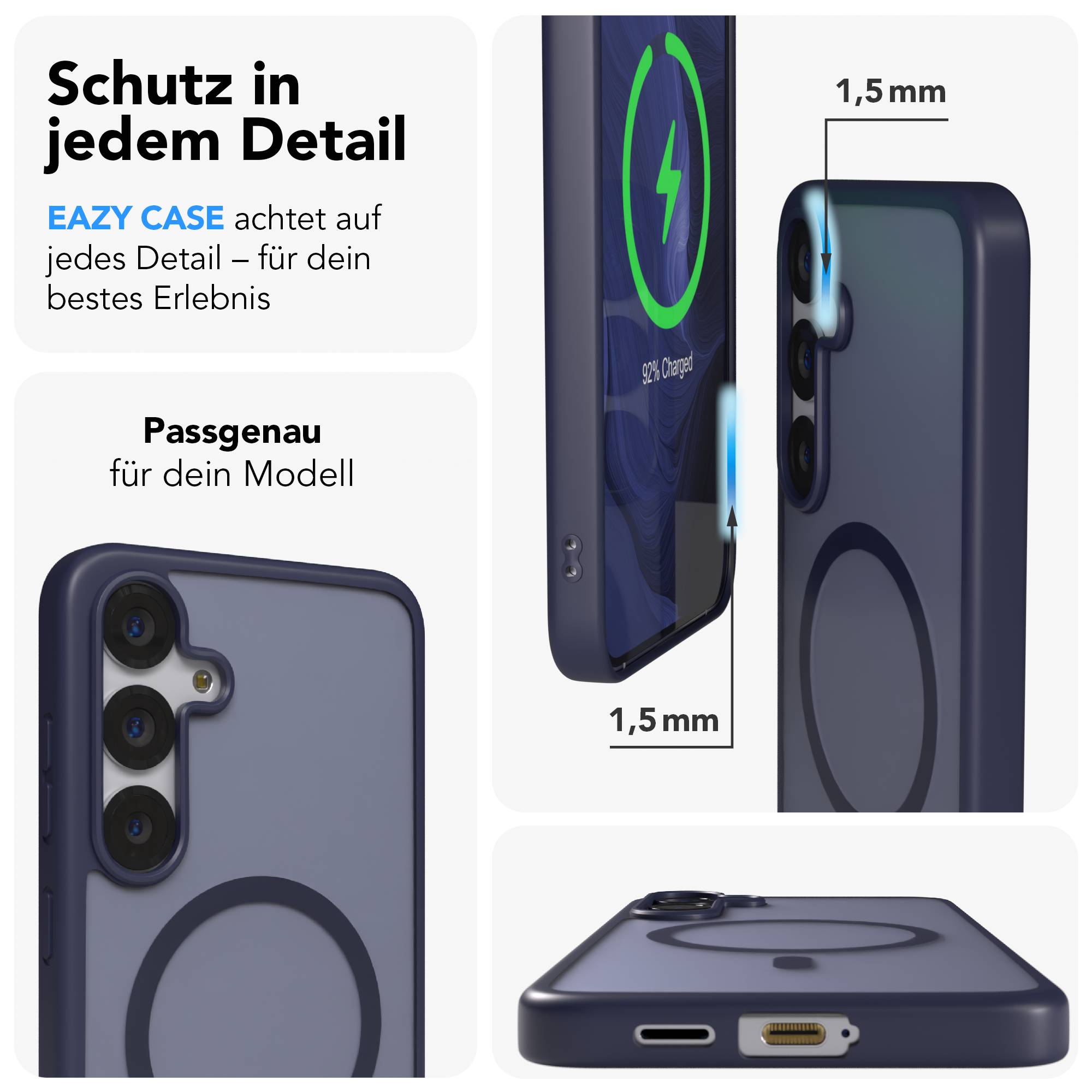 Samsung Galaxy S25 Plus Bumper Hülle mit MagSafe von EAZY CASE 