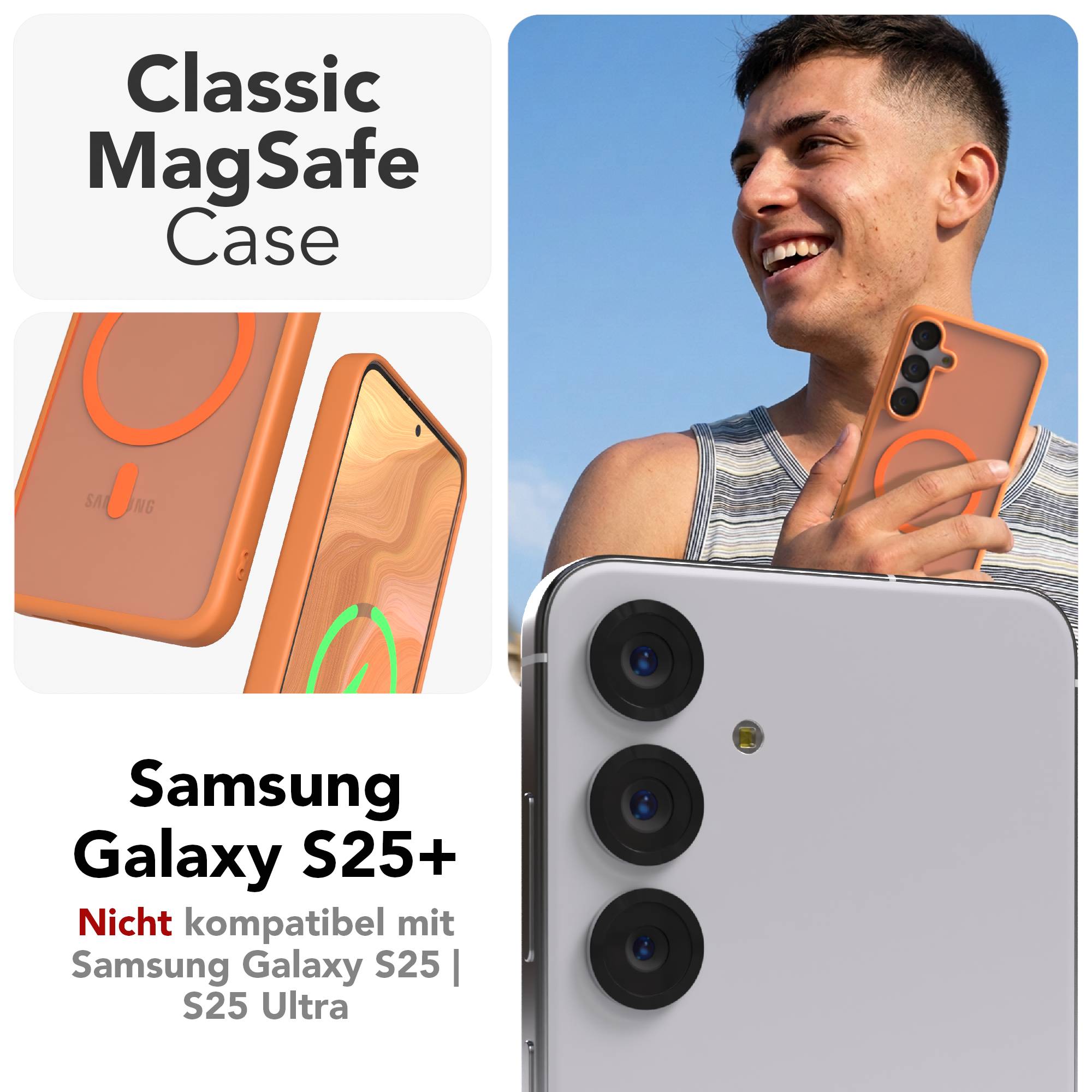 Samsung Galaxy S25 Plus Bumper Hülle mit MagSafe von EAZY CASE 