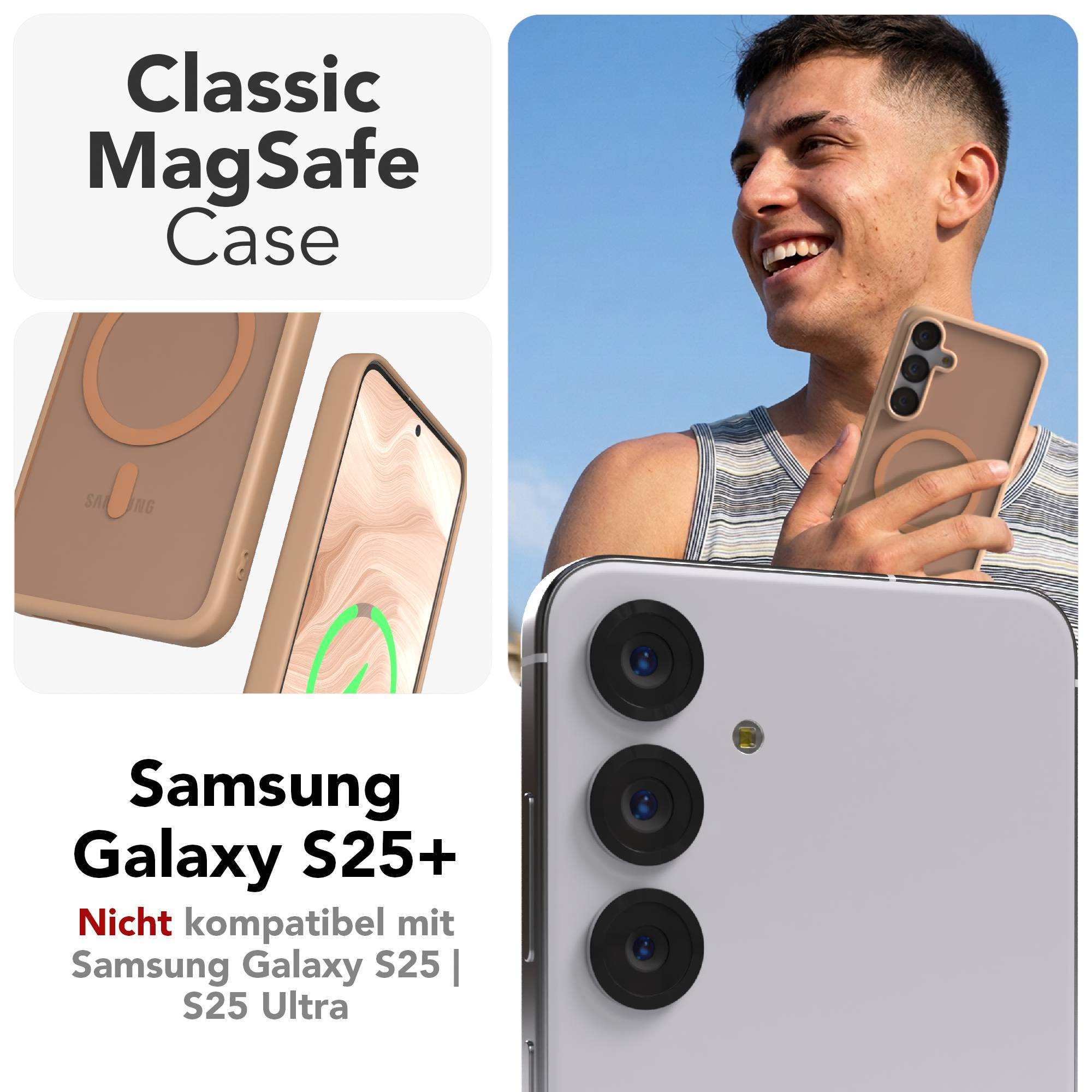 Samsung Galaxy S25 Plus Bumper Hülle mit MagSafe von EAZY CASE 