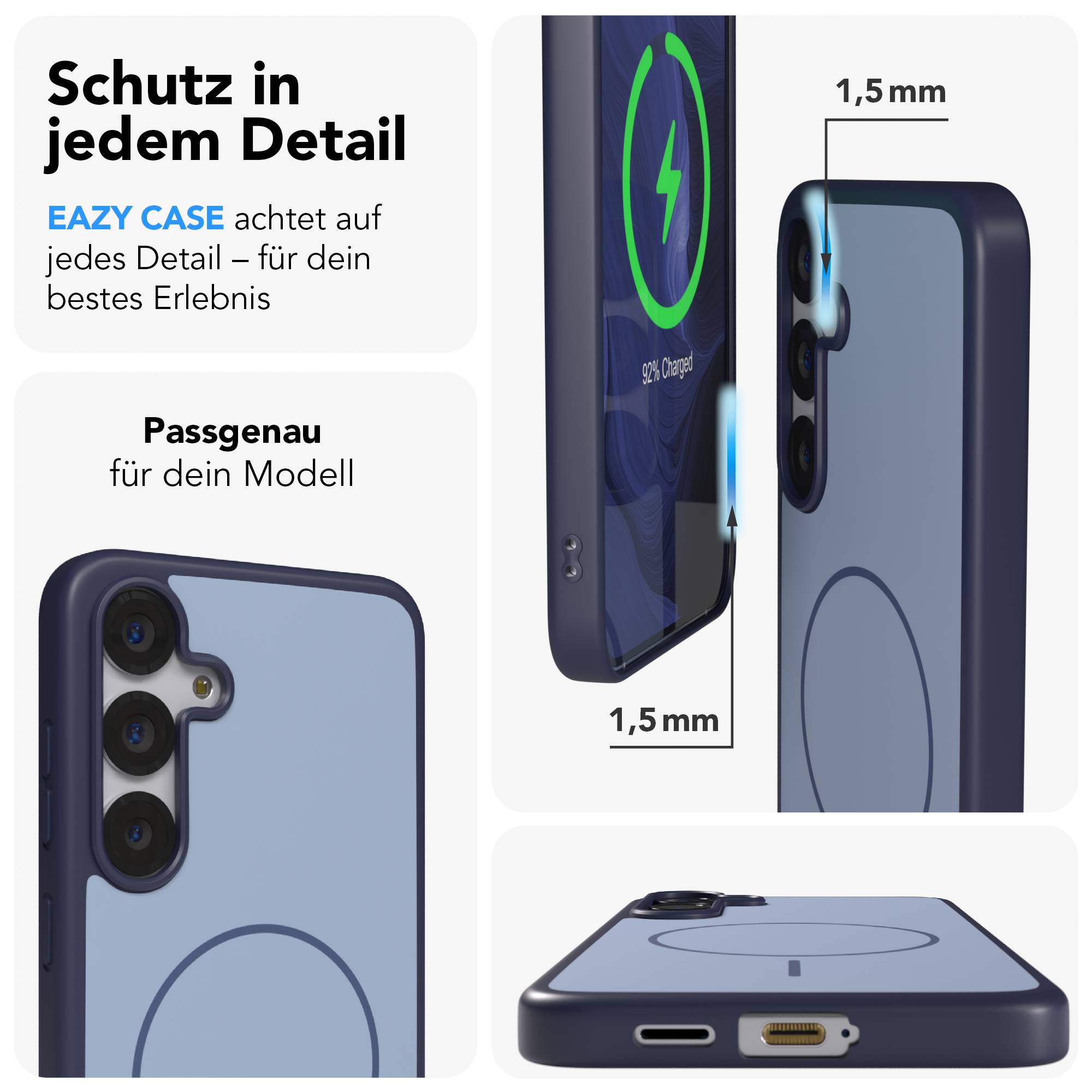 Samsung Galaxy S25 Plus Outdoor Bumper Hülle mit MagSafe Magnetring 