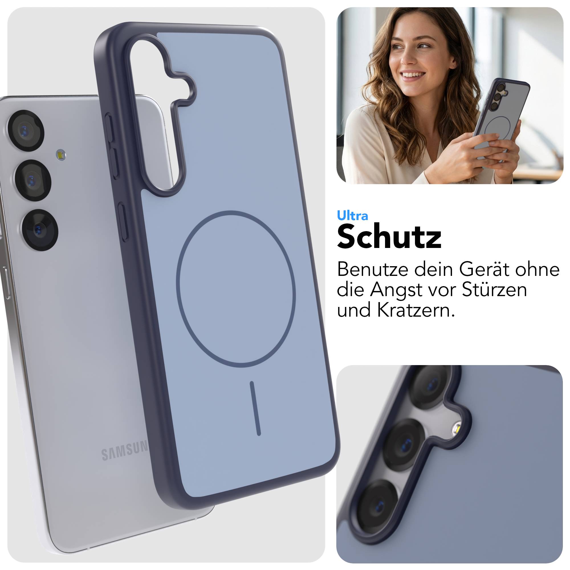 Samsung Galaxy S25 Plus Outdoor Bumper Hülle mit MagSafe Magnetring 