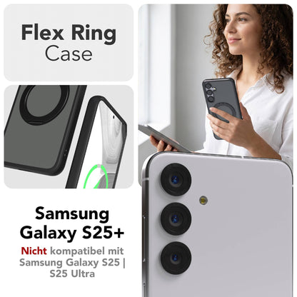 Samsung Galaxy S25 Plus Bumper Hülle mit drehbarem Ring MagSafe 