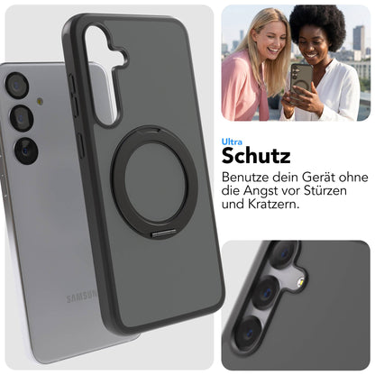 Samsung Galaxy S25 Plus Bumper Hülle mit drehbarem Ring MagSafe 