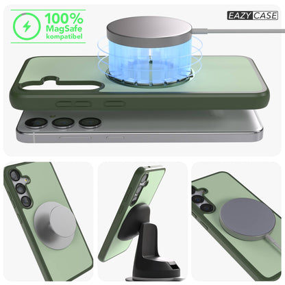 Samsung Galaxy S25 Plus Bumper Hülle mit drehbarem Ring MagSafe 