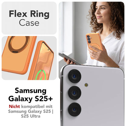 Samsung Galaxy S25 Plus Bumper Hülle mit drehbarem Ring MagSafe 
