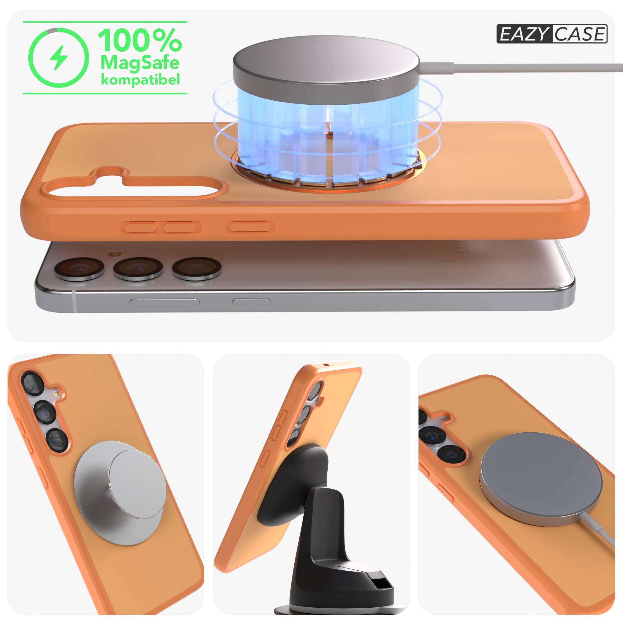 Samsung Galaxy S25 Plus Bumper Hülle mit drehbarem Ring MagSafe 