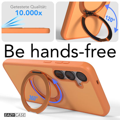 Samsung Galaxy S25 Plus Bumper Hülle mit drehbarem Ring MagSafe 