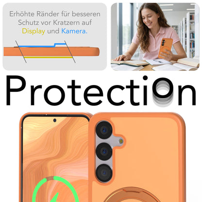 Samsung Galaxy S25 Plus Bumper Hülle mit drehbarem Ring MagSafe 